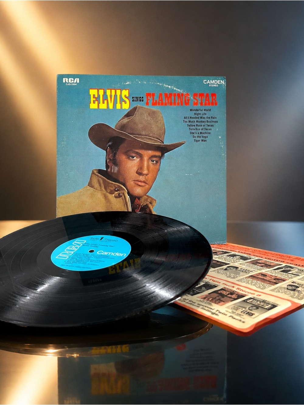 Vintage Elvis Presley Flaming Star RCA Camden CAS-2304 LP Vinyl Record